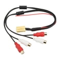 thumbnail image 3 of 4RCA Audio Cable, 6Pin Durable Car Subwoofer Line  ABS Wearproof  for VDO for, 3 of 7