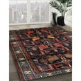 thumbnail image 2 of Ahgly Company Indoor Square Traditional Brown Persian Area Rugs, 7' Square, 2 of 6
