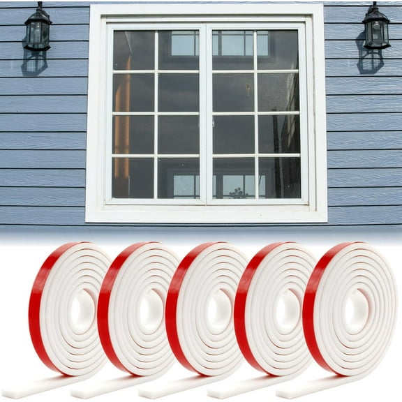 5 Rolls Window Grille Inserts Grid Kit 32.8ft Self-Adhesive Window Grid Inserts Window Grille Inserts Peel and Stick Trim Flexible Molding Trim for Window Frames