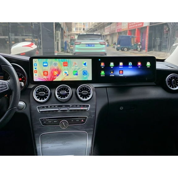 ZWNAV 12.3 12.3 Dual Screen 128G Android Carplay For Mercedes Benz GLC/C/GLA/CLA 2015-2022 GPS Car Multimedia Video Player