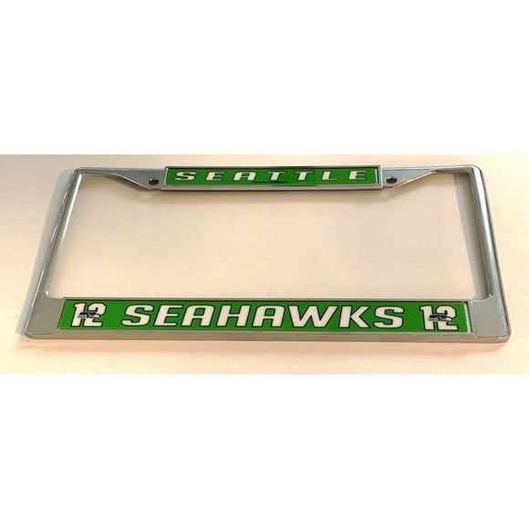 Seattle Seahawks Jersey #12 Chrome License Plate Frame