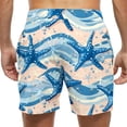 thumbnail image 4 of Pisexur Men's Swim Trunks Swimwear Gradient Color Quick Dry Beach Shorts with Zipper Pockets Mens Swim Trunks,Boys Swim Trunks Sun Protection Multicolor,4XL, 4 of 6
