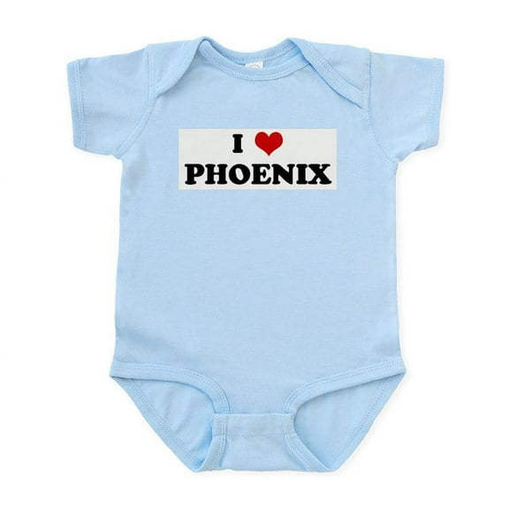 CafePress - I Love PHOENIX Infant Bodysuit - Baby Light Bodysuit, Size Newborn - 24 Months