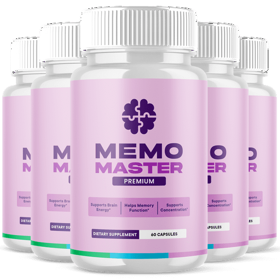 Memo Master Advanced Formula Brain Support MemoMaster Maximum Strength Supplement 300 Capsules