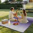 thumbnail image 4 of Purple Grey Ombre Outdoor Rug for Patio/Deck/Porch, Non-Slip Large Area Rug 6 x 9 Ft, Farmhouse Gradient Minimalist Indoor Outdoor Rugs Washable Area Rugs, Reversible Camping Rug Carpet Runner, 4 of 8