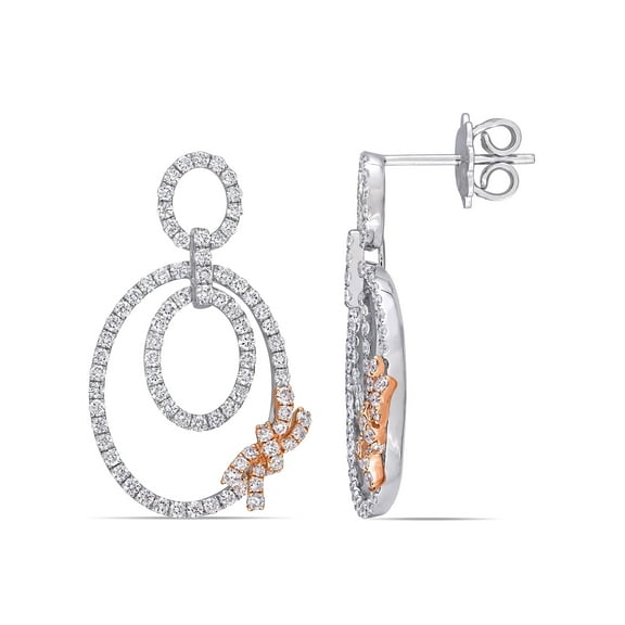 Everly Women's Diamond 14k Rose Gold Earrings