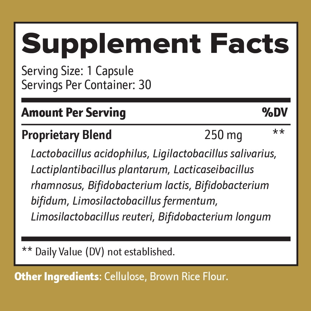 Golden After 50 Probio-Lite - for Gut Health and Digestion Support - Probiotics for Men and Women - Probiotics for Occasional Heartburn, Gas, Indigestion