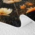 thumbnail image 5 of Manfei Bohemian Cosmic Planet Twin Quilt Set,Boho Butterfly Floral Twin Coverlet Set,Black Cream,Black Reversible,2 Pieces,1 Bedspread and 1 Pillowcase, 5 of 7
