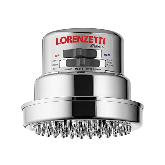 Regadera Eléctrica Lorenzetti  Tradicao 4T Cromado