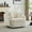 Ivory, variant on Oversized Swivel Accent Chair, 40.55"W Gray Club Chair with 2 Throw Pillows, 360 Degree Swivel Round Sofa, Modern Arm Chair for Living Room, Bedroom, 450LBS Capacity