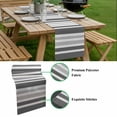 thumbnail image 5 of Grey Stripe Table Runner - 120 Inch Long, Kitchen Dining Table Runner Dresser Scarves, Farmhouse Minimalist Striped Farmhouse Decor for Coffee Tables Wedding Party Banquet, 5 of 8