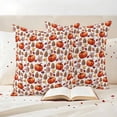 thumbnail image 3 of Fall Pumpkin Outdoor Waterproof Pillow Covers, Thanksgiving Orange Maple Leaves Country Decorative Square Throw Pillowcase Sofa Cushion Sham for Patio/Couch/Chair, 20"x20" 2 Pack, 3 of 8