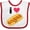White and Red, variant on Inktastic I Love Hot Dogs Boys or Girls Baby Bib