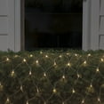 thumbnail image 3 of Northlight LED Net Style Column Wrap Christmas Lights - 2' x 8' - Warm White - White Wire, 3 of 5