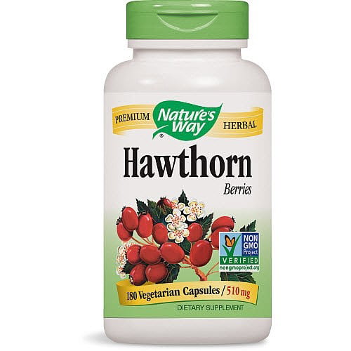 Nature's Way Hawthorn Berries 180 Vegetarian Capsules - Walmart.com ...