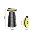 thumbnail image 3 of Marchepied Pliant de 16”, Surface de Prise Texturée Antidérapante, Conception Pliable Gain de Place, Poignée de Transport, Supporte jusqu'à 300 Livres (Jaune), 3 of 8