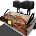 thumbnail image 2 of Yuyamidu Desert Cactus Golf Cart Seat Covers for 2-Seats Sunset Golf Cart Seat Towel Blanket with 4 Front Pockets Universal Breathable Club Car Accessories for All Season Protection, 2 of 7