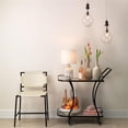 thumbnail image 2 of Jamie Young Co Asher 18" Transitional Leather Dining Chair in White/Black, 2 of 14