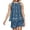 Navy, variant on Womens Two Piece Short Sets Summer Round Neck Sleeveless Tank Tops Drawstring Elastic Waist Shorts with Pockets