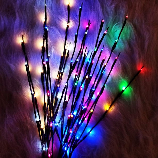 6-Color Optional LED Branch Lights Battery Operated Decorative Floral