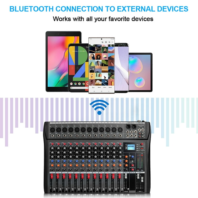DEPUSHENG DX12 12チャンネル アナログミキサー Amazon.com: Depensheng DX12 DJ Sound Controller Interface w