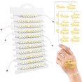 thumbnail image 1 of Pulseras de novia del equipo, pulsera JGA para despedida de soltera de mujer, 12 pulseras de novia del equipo y 2 pegatinas de oro rosa para citas, accesorios de mujer para despedida de soltera, 1 of 7
