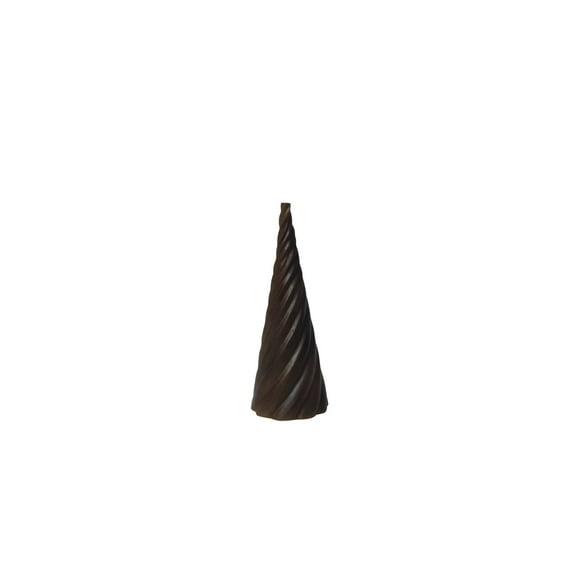 BIDK Home Extra Large Wavy Cone Mango Wood Christmas Tree - 7" - Brown
