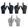 thumbnail image 4 of Cateissary Guantes completos tejidos para bicicletas para hombre y mujer, guantes cálidos para pantalla táctil, antideslizantes, de silicona, térmicos, Suministros térmicos Negro Cateissary HA070838-02, 4 of 6