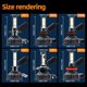 thumbnail image 5 of Bombillas LED para faros delanteros de coche, luces antiniebla automotrices, Mini Canbus, H1, H4, H7, 100000LM, 160W, 6000K, lámpara 9005, HB3, 9006, HB4, H8, H9, H11, 5 of 5