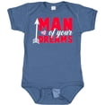 thumbnail image 3 of Inktastic Valentine's Day Man of Your Dreams with a Heart and Arrow Boys or Girls Baby Bodysuit, 3 of 5