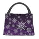 thumbnail image 1 of Fotbe Snowflake Gradient Purple Bolsa Térmica Portátil con Estampado, Bolsa de Entrega de Alimentos Aislada, Bolsa Reutilizable de Gran Capacidad para Comidas y Supermercado, 1 of 6