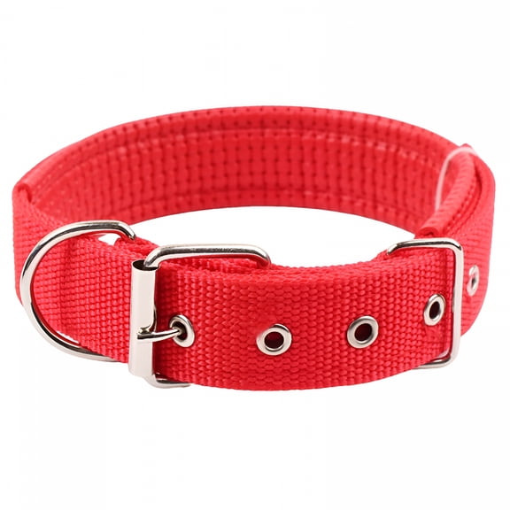 GASTROPOD Adjustable Dog Collar,Heavy Duty Breathable Nylon Wide Dog Collars with Metal Buckle D Ring for Large Medium Small Dogs