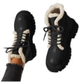 thumbnail image 1 of Zapatos para mujer, de moda, informales, con forro polar, cálidos, con banda elástica, botas de nieve, para correr, botas vaqueras., 1 of 8