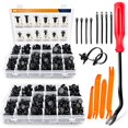 thumbnail image 2 of GOOACC 480PCS Bumper Retainer Clips with Fastener Remover Car Plastic Rivets Push Retainer Kit -Door Trim Panel Clips for Toyota GM Ford Honda Acura Chrysler, 2 of 4
