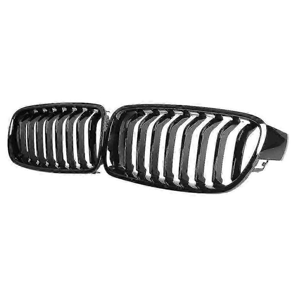 Front Kidney Grille For-bmw 3 Series F30 F31 F35 2012-2018 (single Slat Gloss Black Grill, 2-pc Set Boris