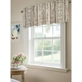 thumbnail image 6 of Bohemian Tribe Texture Valances for Windows, Rod Pocket Kitchen Valance Curtains - Soft & Washable Small Window Treatment for Living Room,&nbsp;Bathroom, Vintage Lines Stripes, 54x18inch, 6 of 9