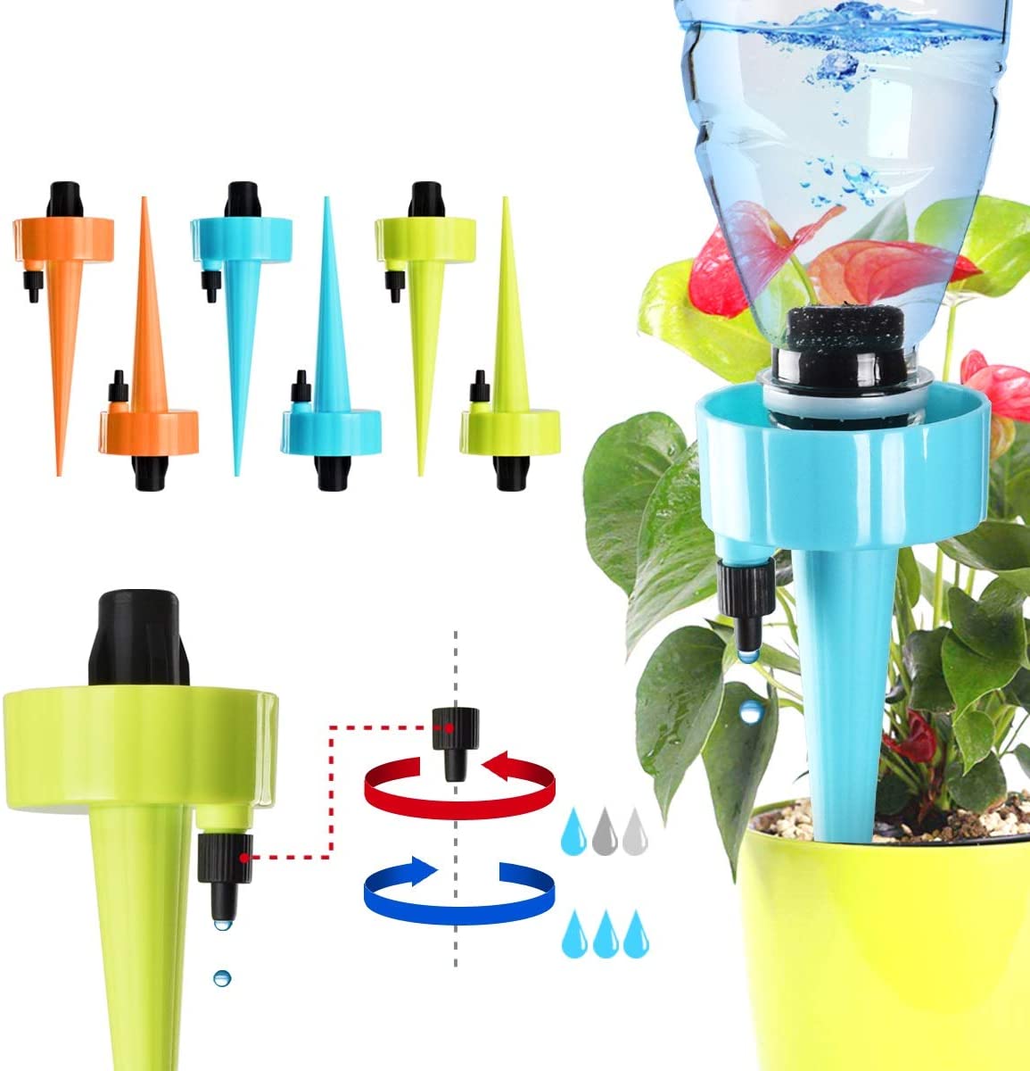 Upgraded Plant Waterer, Self Watering Spikes System, Plant Watering