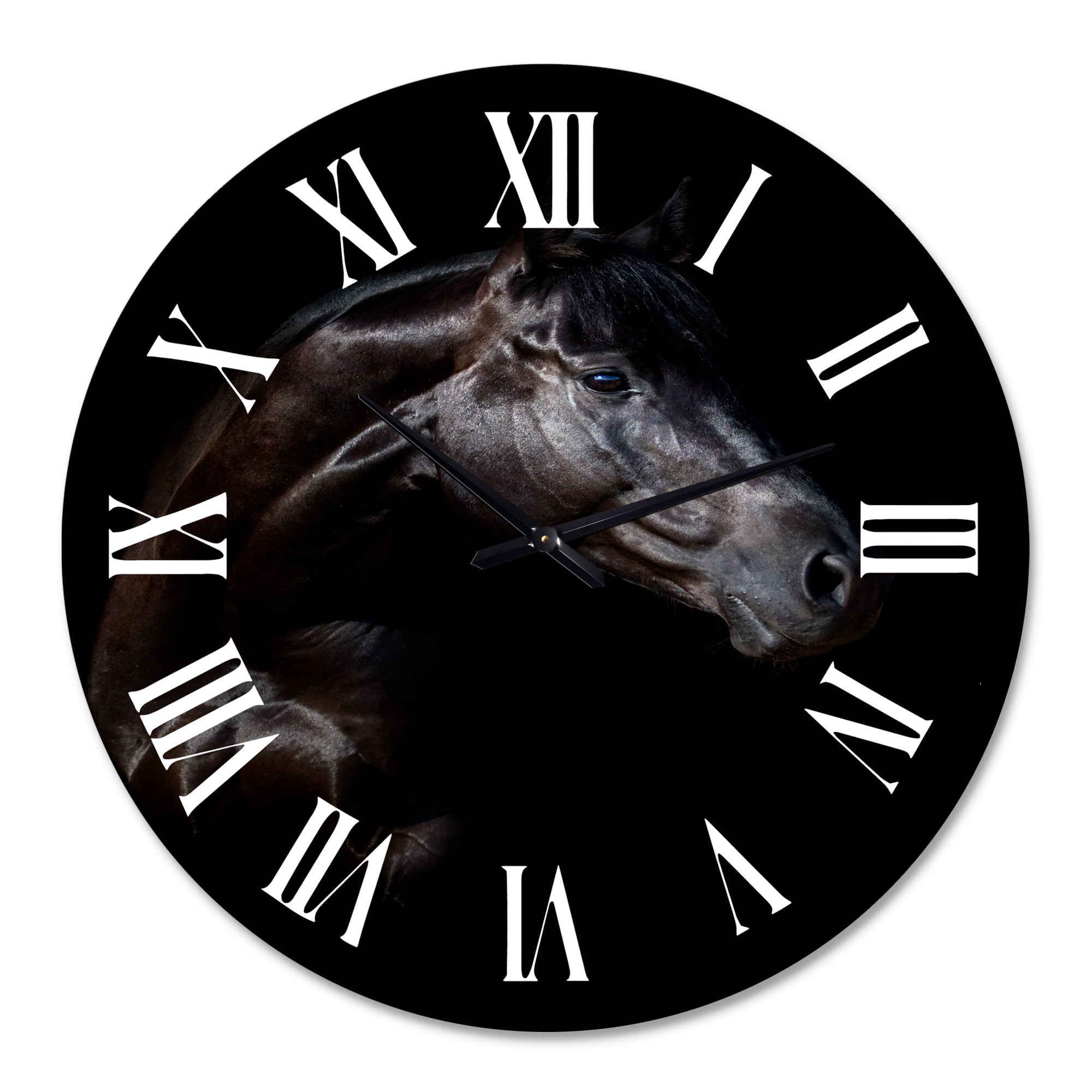 Designart 1 in Quartz Farmhouse Wall Clock
