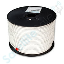 SatelliteSale RG-6 Trishield NEC 820 CATV HFC Coaxial Cable PVC White 500 feet