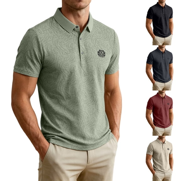 Ankola Men’s Performance Polo Shirt – Lightweight, Quick Dry, Moisture Wicking, Four-Way Stretch