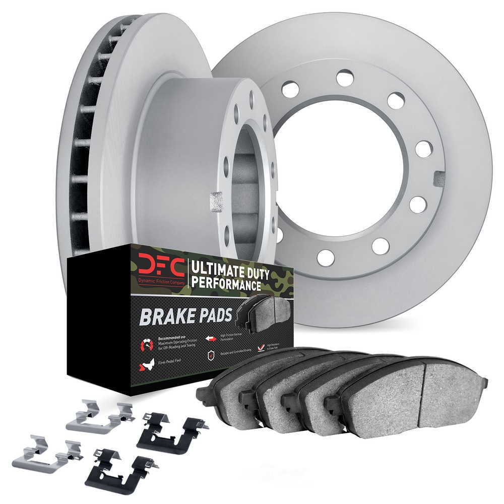 Dynamic Friction Company 6412-54037 DFC Rotors with Ultimate Duty Performance Brake Pads includes