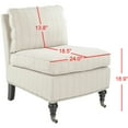 thumbnail image 7 of SAFAVIEH Randy Slipper Chair Flax, 7 of 7