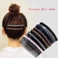 thumbnail image 3 of Vintage Elegant Headwear Headband Rhinestones For Girls Girl Bangs Clip Korean Barrettes Women Hair Comb Crystal Hair Clips GREY L, 3 of 8