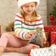 thumbnail image 4 of Bolsa de regalo de terciopelo con cordón y estampado de pentagrama | Bolsas para dulces y golosinas navideñas | Bolsita decorativa pequeña para dulces, regalos y recuerdos de fiesta, 4 of 6