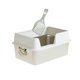 thumbnail image 1 of Cajas de arena grandes para gatos con lados altos, jaula, orinal para gatitos para animales pequeños Blanco Yuyangstore Bandeja de arena para gatos, 1 of 8