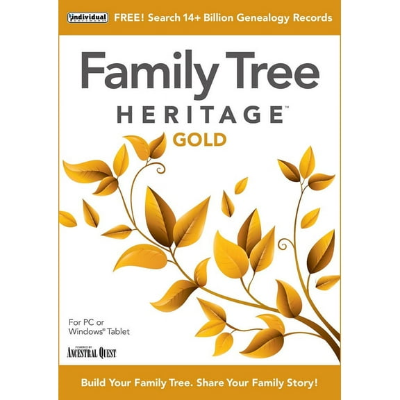 Family Tree Heritage Gold 16 - Windows [Digital Download]