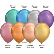 Qualatex 7" Chrome Assortment Latex Balloons (50 ct)