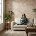 thumbnail image 4 of Ultimate 3D Natural Brick Effect Wall Panels, Set of 2, 11 sq ft Coverage, Sandstone, 4 of 9