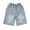#03-Light Blue, variant on Cute Jeans Shorts for Girls Summer Strawberry Embroidery Raw Hem Elastic Waist Denim Shorts Tween Stretch Soft Jorts