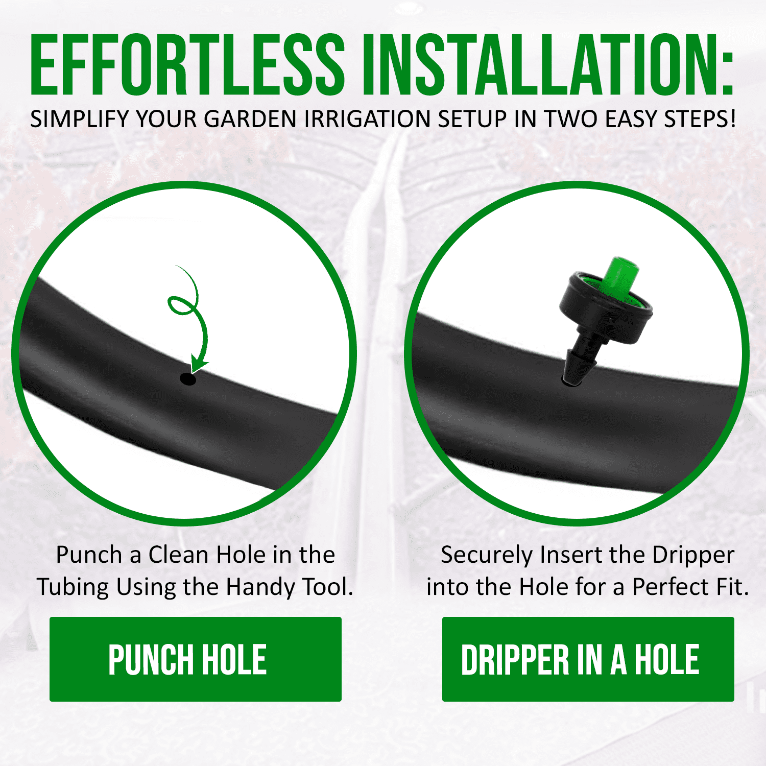 DripRack 25-Pack 1.0 LPH Pressure Compensating Button Drip Irrigation Emitters